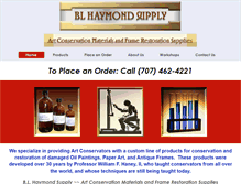 Tablet Screenshot of blhaymondsupply.com